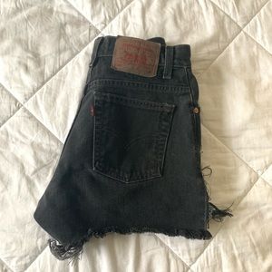 Black Levi shorts